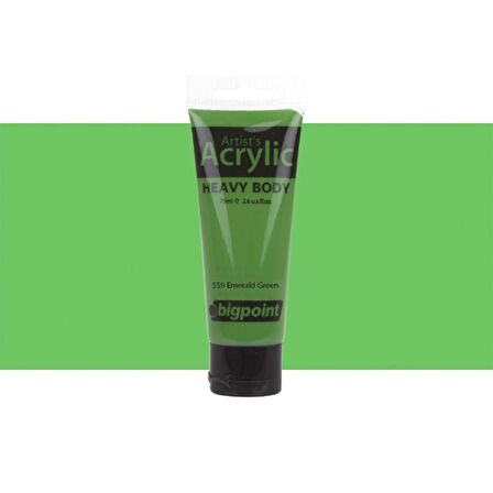 Bigpoint Heavy Body Artist's Akrililik Boya 75ml Emerald Green 559