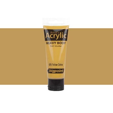Bigpoint Heavy Body Artist's Akrililik Boya 75ml Yellow Ochre 676