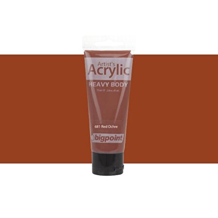 Bigpoint Heavy Body Artist's Akrililik Boya 75ml Red Ochre 681