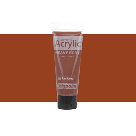 Bigpoint Heavy Body Artist's Akrililik Boya 75ml Burnt Sienna 684