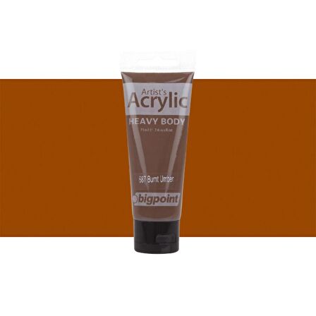 Bigpoint Heavy Body Artist's Akrililik Boya 75ml Burnt Umber 687