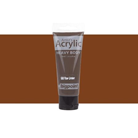 Bigpoint Heavy Body Artist's Akrililik Boya 75ml Raw Umber 688
