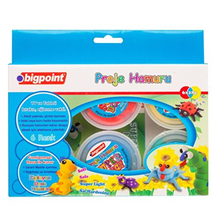 Bigpoint Proje Hamuru 6 Renk x 28 Gram