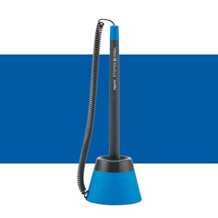 Bigpoint Spiralli 1.0mm Tükenmez Kalem S Stopen Mavi