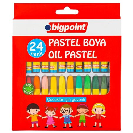 Bigpoint Yağlı Pastel Boya 24 Renk