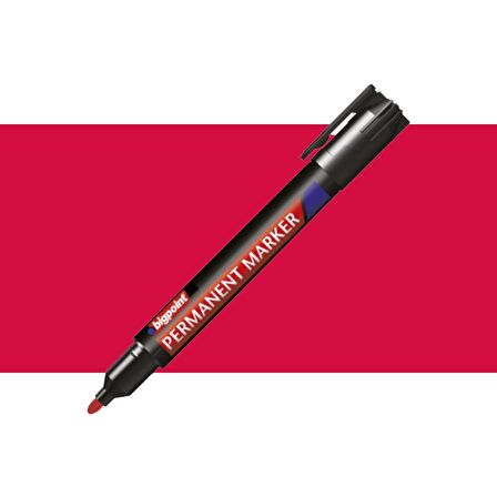 Bigpoint Permanent Marker Kalem Yuvarlak Uç Kırmızı