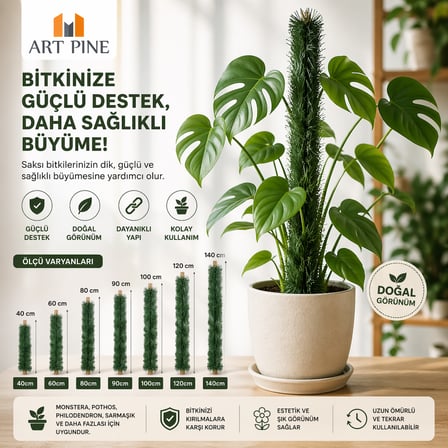 Bitki Destek Çubuğu Premium Kalite Solmaz Dökülmez 140cm