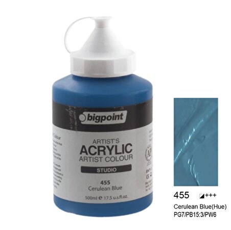 Bigpoint Artist's Studio Akrilik Boya Heavy Body 500ml Crulean Blue 455