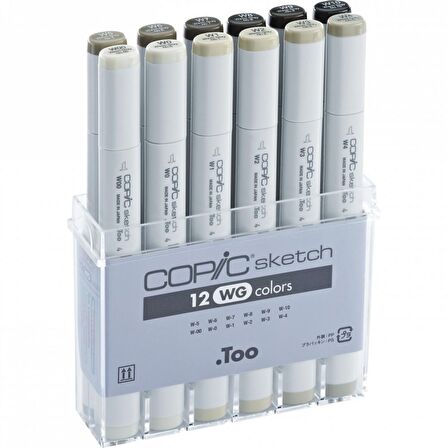 Copic Sketch Marker 12li Set Warm Grey Tones