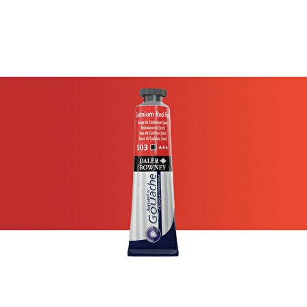 Daler Rowney Aquafine Guaj Boya Tüp 15ml 503 Cadmium Red Hue