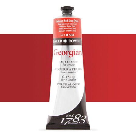 Daler Rowney Georgian Yağlı Boya 225ml Cadmium Red Deep Hue 504