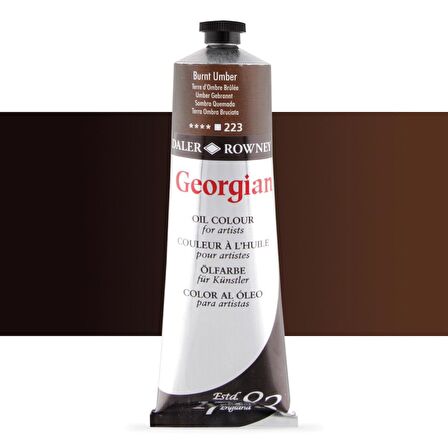 Daler Rowney Georgian Yağlı Boya 225ml Burnt Umber 223