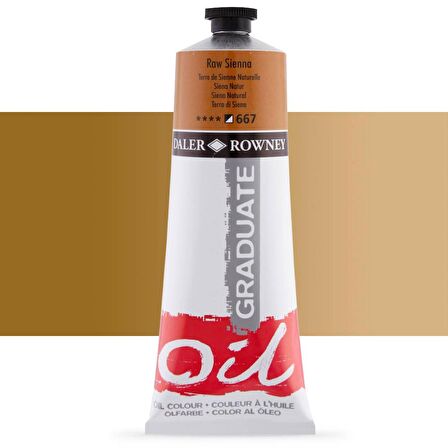Daler Rowney Graduate Yağlı Boya 200ml 667 Raw Sienna