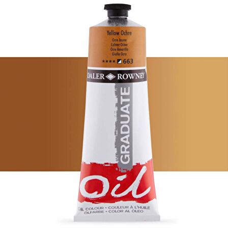 Daler Rowney Graduate Yağlı Boya 200ml 663 Yellow Ochre
