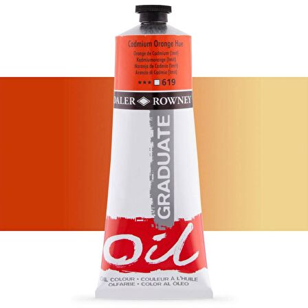 Daler Rowney Graduate Yağlı Boya 200ml 619 Cadmium Orange Hue
