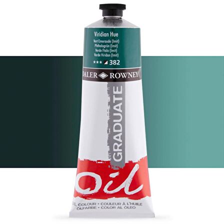 Daler Rowney Graduate Yağlı Boya 200ml 382 Viridian Hue