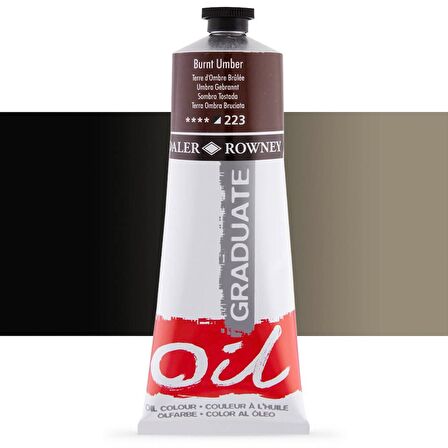 Daler Rowney Graduate Yağlı Boya 200ml 223 Burnt Umber
