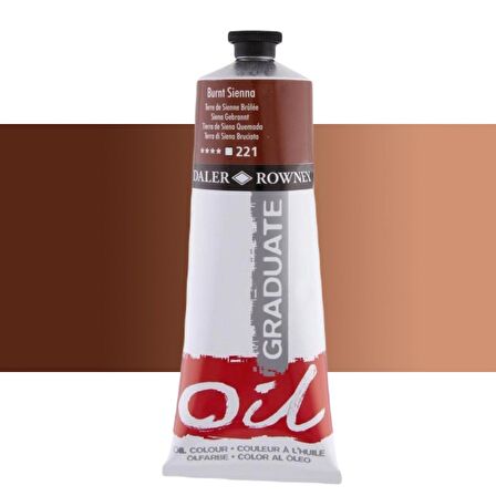 Daler Rowney Graduate Yağlı Boya 200ml 221 Burnt Sienna