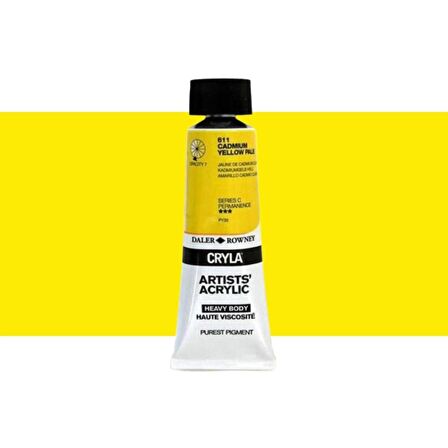 Daler Rowney Cryla Heavy Body Artists Akrilik Boya 75ml N:611 Cadmium Yellow Pale