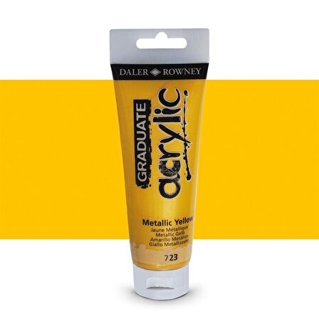 Daler Rowney Graduate Akrilik Boya 120ml 723 Metallic Yellow