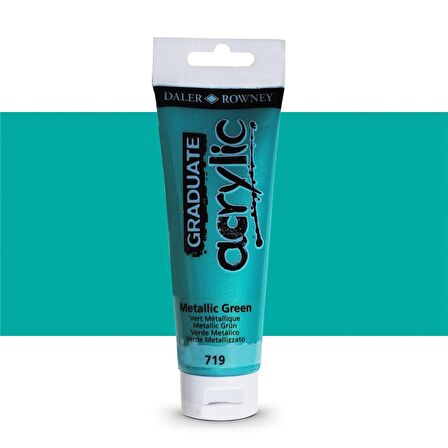 Daler Rowney Graduate Akrilik Boya 120ml 719 Metallic Green
