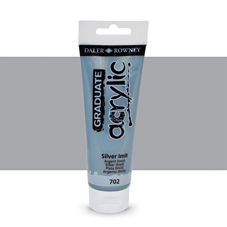 Daler Rowney Graduate Akrilik Boya 120ml 702 Silver Imit