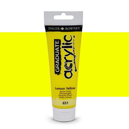 Daler Rowney Graduate Akrilik Boya 120ml 651 Lemon Yellow
