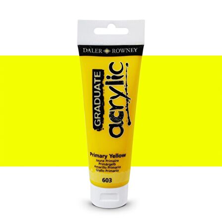 Daler Rowney Graduate Akrilik Boya 120ml 603 Primary Yellow