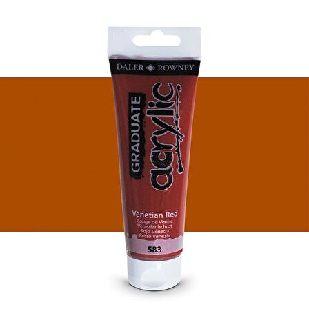 Daler Rowney Graduate Akrilik Boya 120ml 583 Venetian Red