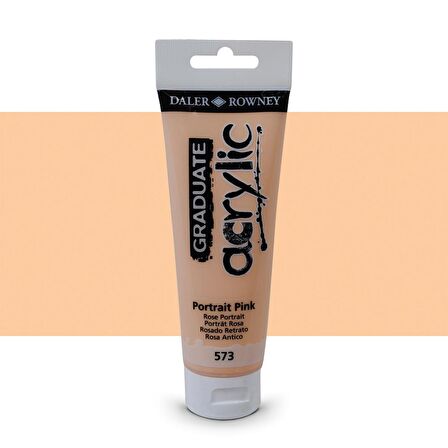 Daler Rowney Graduate Akrilik Boya 120ml 573 Portrait Pink