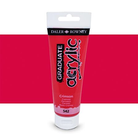 Daler Rowney Graduate Akrilik Boya 120ml 542 Crimson