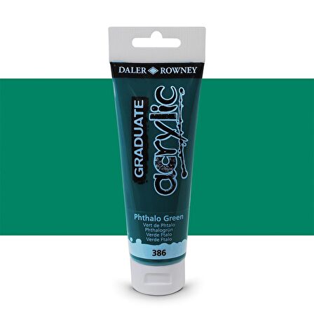 Daler Rowney Graduate Akrilik Boya 120ml 386 Phthalo Green
