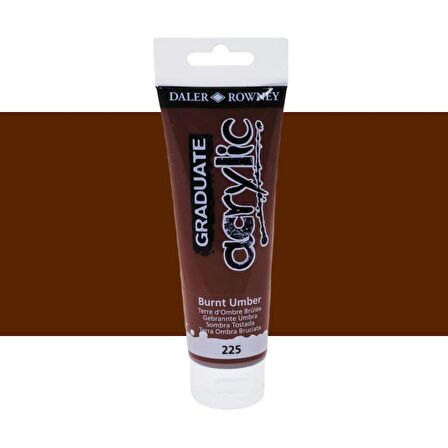 Daler Rowney Graduate Akrilik Boya 120ml 225 Burnt Umber
