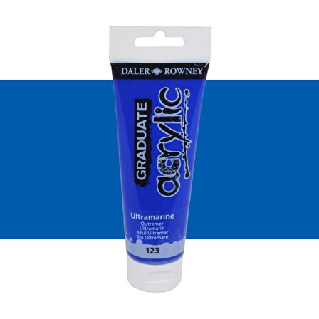 Daler Rowney Graduate Akrilik Boya 120ml 123 Ultramarine