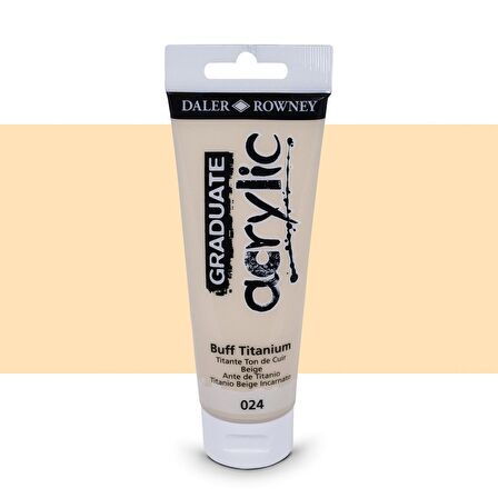 Daler Rowney Graduate Akrilik Boya 120ml 024 Buff Titanium