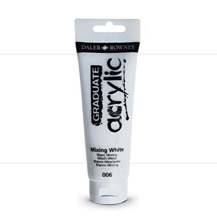 Daler Rowney Graduate Akrilik Boya 120ml 006 Mixing White