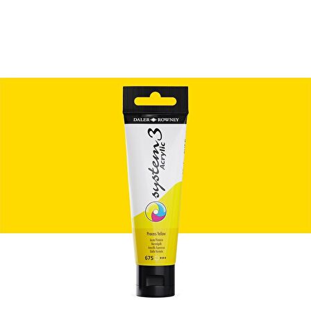 Daler Rowney System 3 Akrilik Boya 150ml 675 Process Yellow