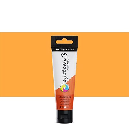 Daler Rowney System 3 Akrilik Boya 150ml 619 Cadmium Orange Hue