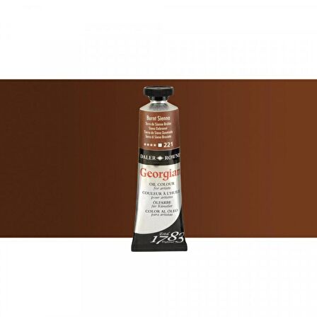Daler Rowney Georgian Yağlı Boya 38ml Burnt Sienna 221