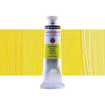 Daler Rowney Georgian Water Mixable Oil Su Bazlı Yağlı Boya 37ml 651 Lemon Yellow