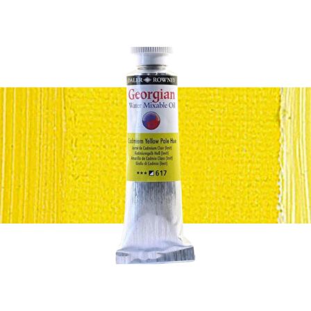 Daler Rowney Georgian Water Mixable Oil Su Bazlı Yağlı Boya 37ml 617 Cadmium Yelow Pale Hue