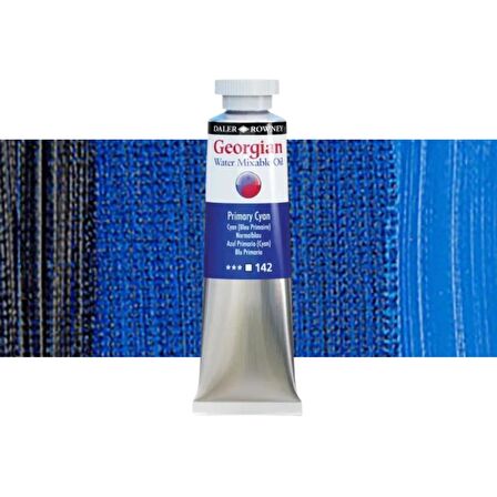 Daler Rowney Georgian Water Mixable Oil Su Bazlı Yağlı Boya 37ml 142 Primary Cyan