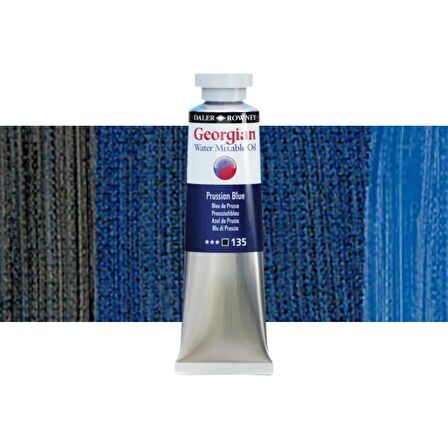 Daler Rowney Georgian Water Mixable Oil Su Bazlı Yağlı Boya 37ml 135 Prussian Blue