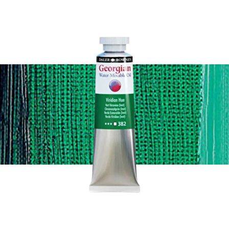 Daler Rowney Georgian Water Mixable Oil Su Bazlı Yağlı Boya 37ml 382 Viridian Hue