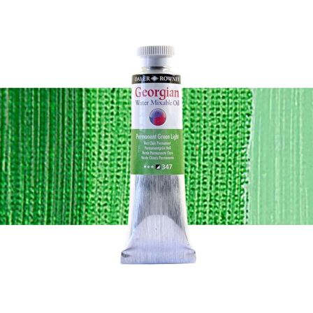 Daler Rowney Georgian Water Mixable Oil Su Bazlı Yağlı Boya 37ml 347 Permanent Green Light