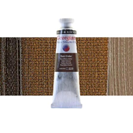 Daler Rowney Georgian Water Mixable Oil Su Bazlı Yağlı Boya 37ml 223 Burnt Umber