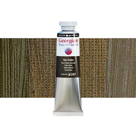 Daler Rowney Georgian Water Mixable Oil Su Bazlı Yağlı Boya 37ml 247 Raw Umber