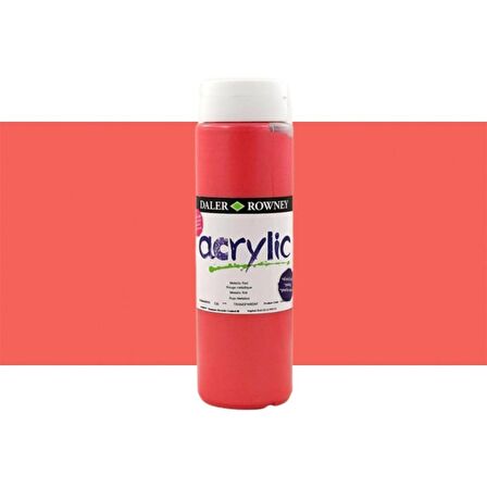 Daler Rowney Graduate Akrilik Boya 500ml N:720 Metallic Red