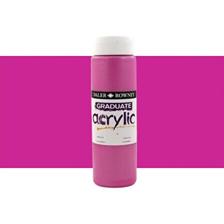 Daler Rowney Graduate Akrilik Boya 500ml N:722 Metallic Pink