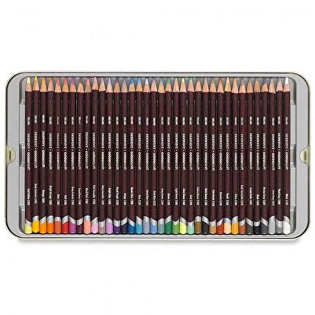 Derwent Coloursoft Pencil 36'li Teneke Kutu (Yumuşak Kuru Boya Kalemi)